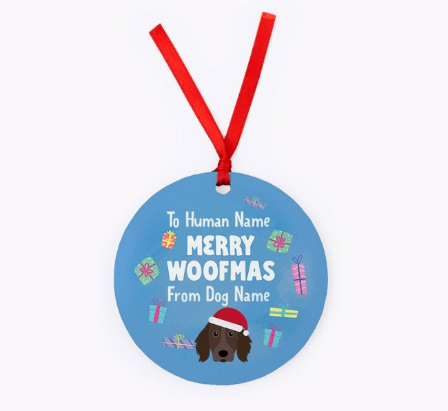 Merry Woofmas: {breedFullName} Christmas Decoration